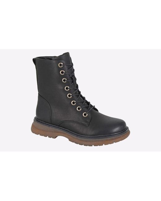 Cipriata Black Annetta Memory Foam Zip Boot