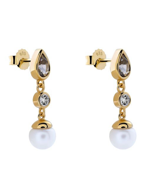 Orphelia Metallic 'Lylou' 925 Sterling Drop Earrings
