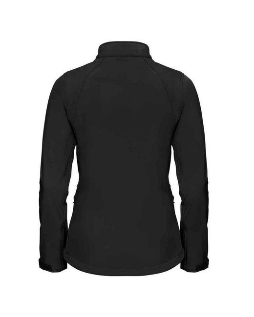 Russell Black Ladies 3 Layer Soft Shell Jacket