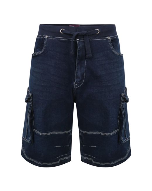KAM Jeanswear Blue Kam Big & Tall Cargo Combat Shorts for men
