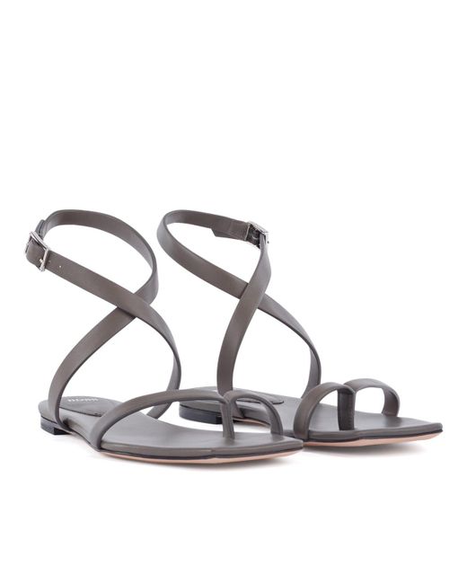 Boss Metallic Lucy Flat Sandals