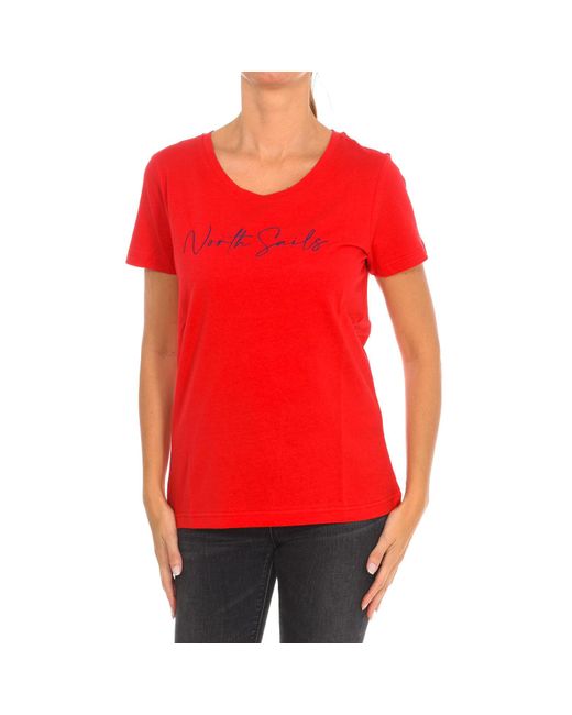 North Sails Red Short Sleeve T-Shirt 9024330