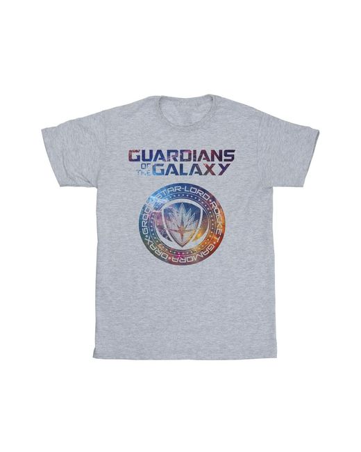 Marvel White Guardians Of The Galaxy Stars Fill Logo T-Shirt (Sports) for men
