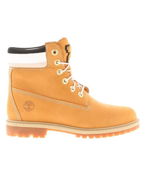 Timberland Natural Ankle Boots 6In Heritage Leather Lace Up Leather (Archived)
