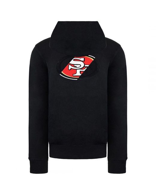 Fanatics Black Us Sports San Francisco 49Ers Sweatshirt Zip Up Track Top for men