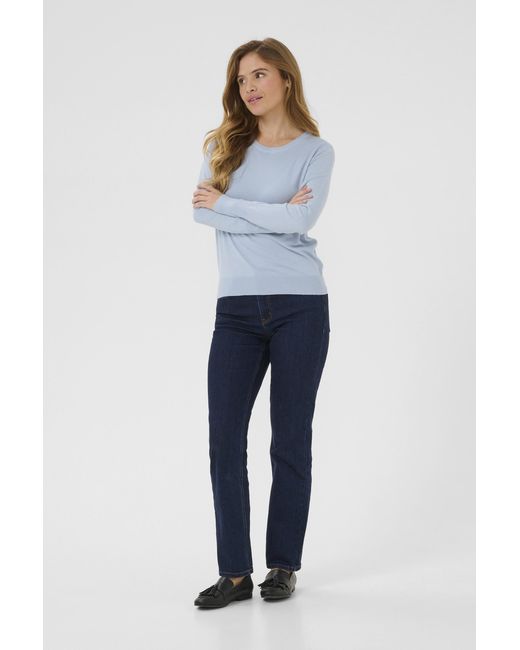 Kaffe Pullover Regular Fit in het Blue