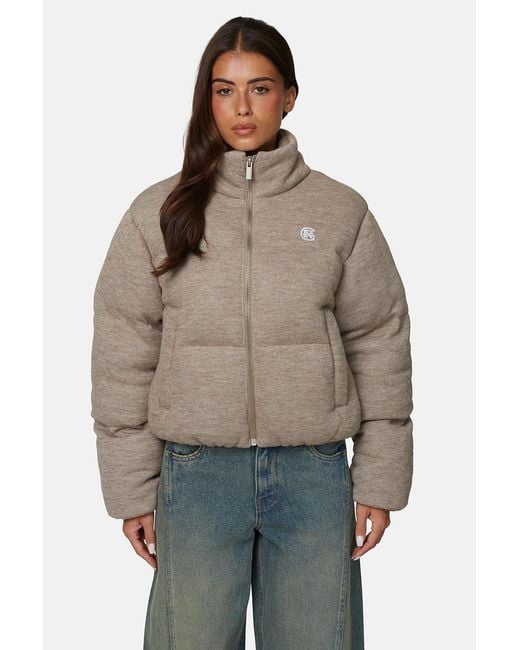 Good For Nothing Brown Knitted Padded Jacket