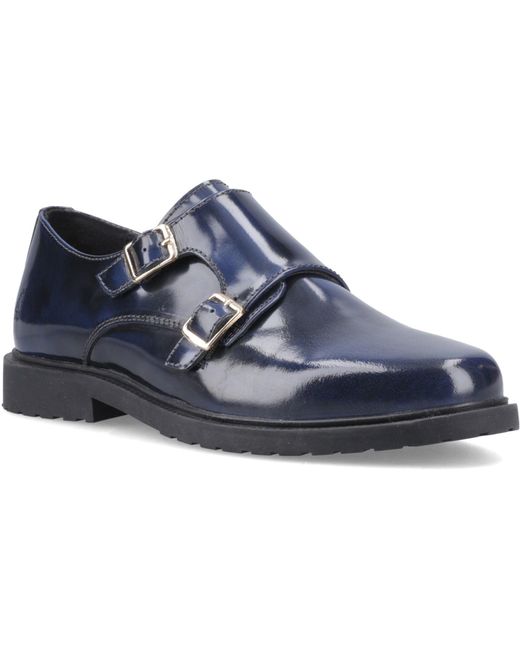 Hush Puppies Blue Verity Hi-Shine Leather Shoes