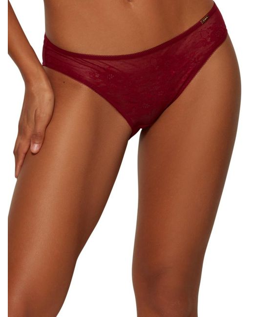 Gossard Red Glossies Lace Brief