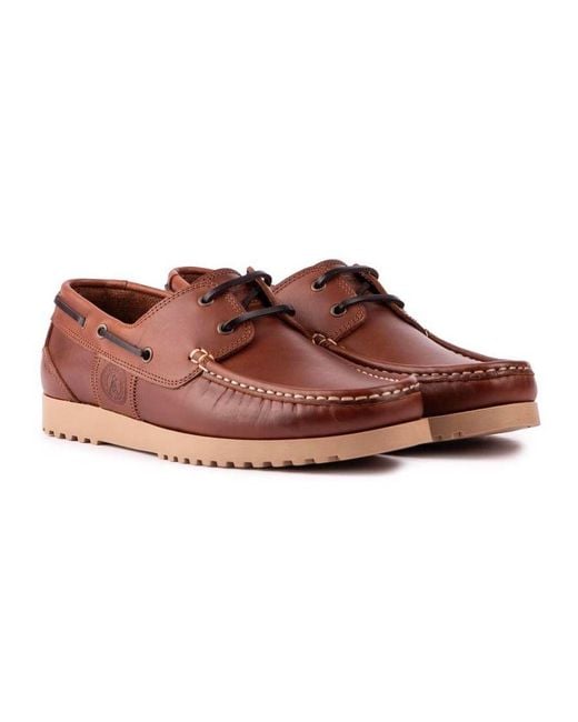 Barbour Brown Seeker Shoes for men