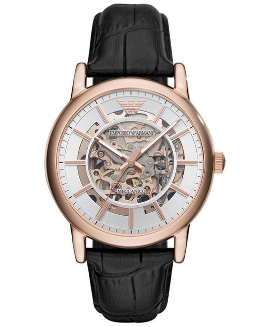 Emporio Armani Gray Luigi Watch Ar60007 Leather for men
