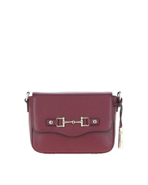 Ashwood Leather Purple Flap Over Real Crossbody Bag