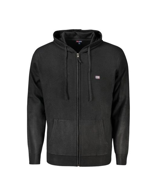 Norway 1963 Black Zipup Hoodie Classic Style for men
