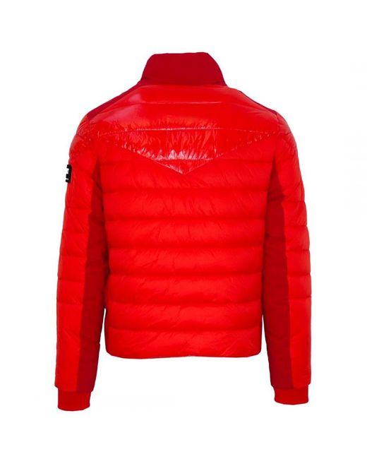 Philipp Plein Red Plain Quilted Jacket for men