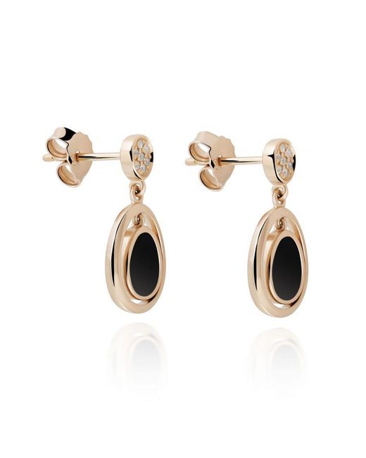 Orphelia Metallic 'Alda' 925 Sterling Drop Earrings