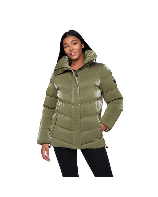 Crosshatch Green Ladies Cassandra Jacket Nylon