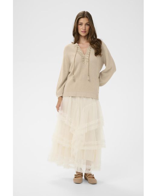 Cream Pullover Crpara Pullover Regular Fit in het Natural