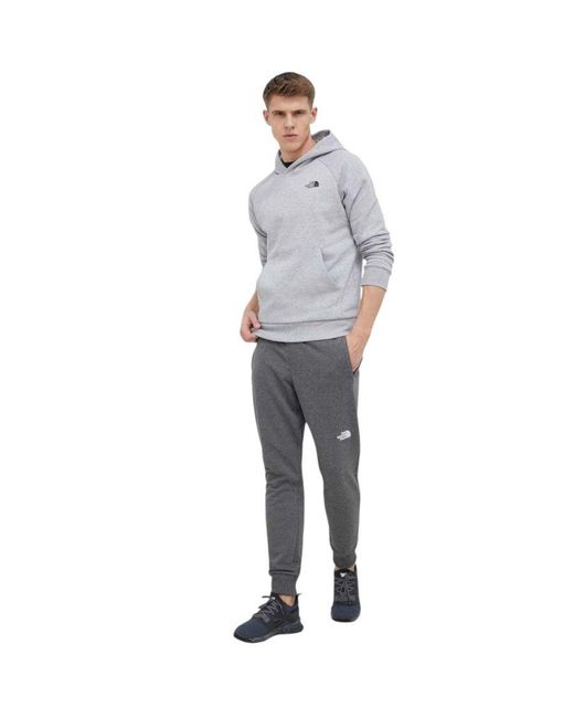 The North Face Gray Raglan Box Pullover Hoodie Cotton for men
