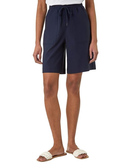 Roman Blue Drawcord Detail Pocket Shorts