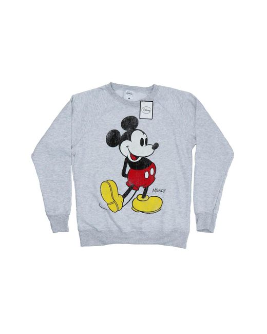 Mickey mouse gray sweatshirt on sale