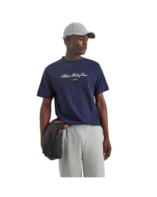 Nautica Blue Knors T-Shirt (Dark) Cotton for men