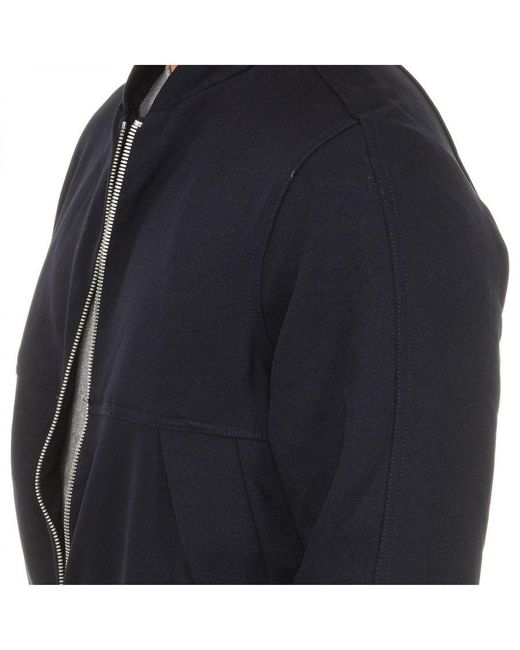 G-Star RAW Blue Jacket With Zipper Closure And Adjustable Drawstring Bottom D01482 for men