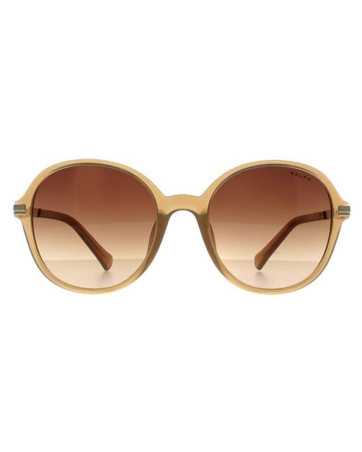 Ralph Lauren Brown Ralph By Lauren Round Shiny Milky Light Gradient Ra5297U