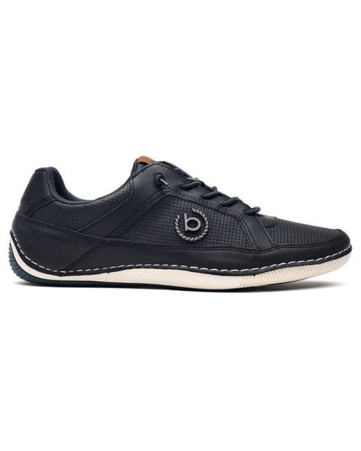 Bugatti Blue Flex Stitch Trainers for men