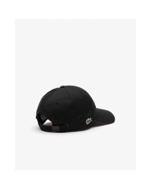 Lacoste Black Twill Cap