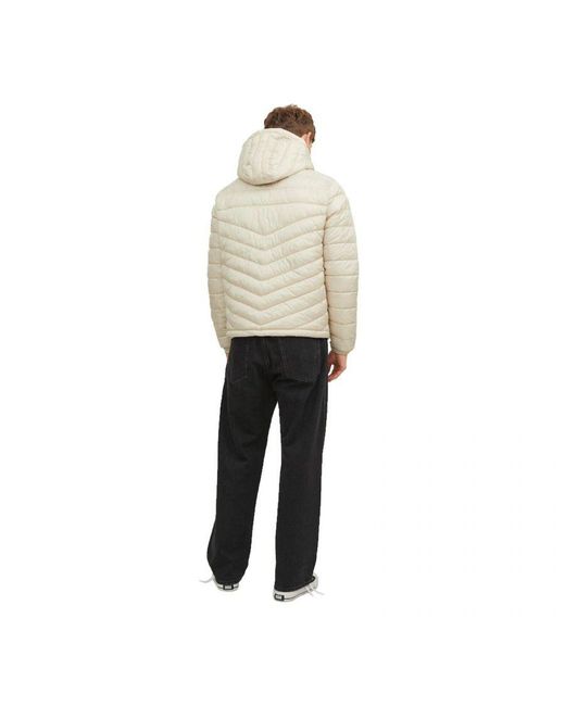 Jack & Jones Natural Hooded Padded Jacket for men