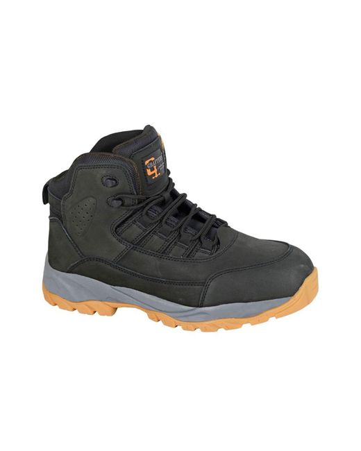 Grafters Black Johnson Safety Boots for men