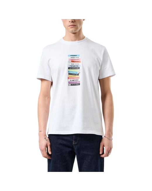 Weekend Offender White T Shirts Cassetes Graphic Print Summer Cotton T Shirt for men