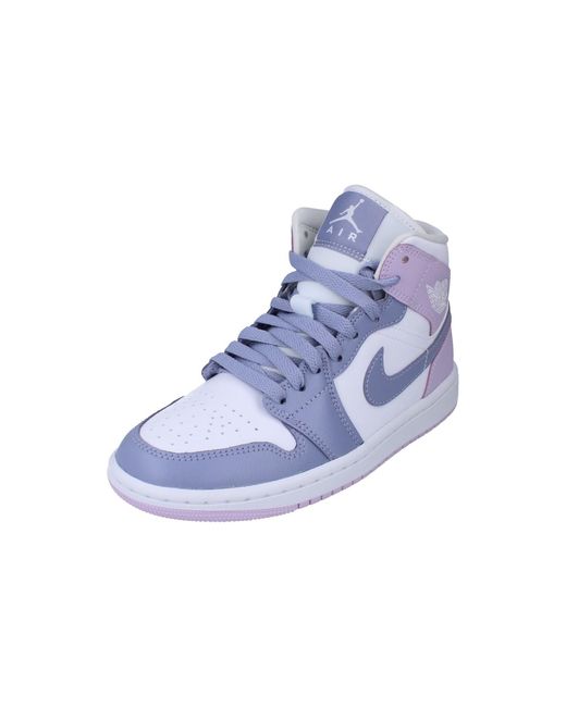 Nike Purple Air Jordan 1 Mid Trainers