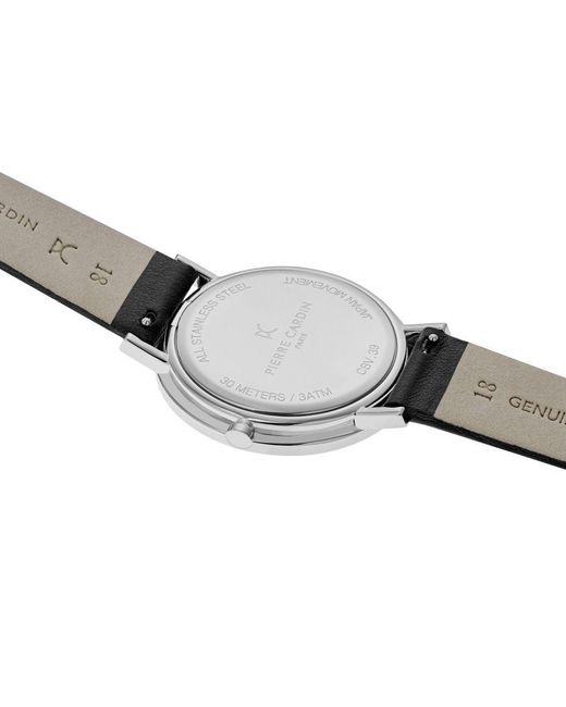 Pierre Cardin Metallic Belleville Simplicity Watch Cbv.1007 Leather