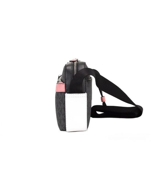 Michael Kors Black Cooper Small Signature Pvc Utility Crossbody Bag