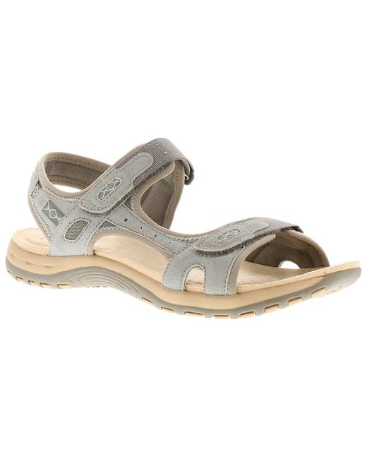 Free Spirit White Frisco Walking Sandals Textile