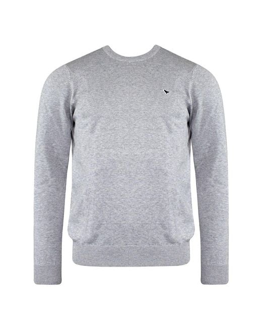 Weekend Offender Gray Long Sleeve Napoli Sweaters Kwaw2001 Marl Cotton for men