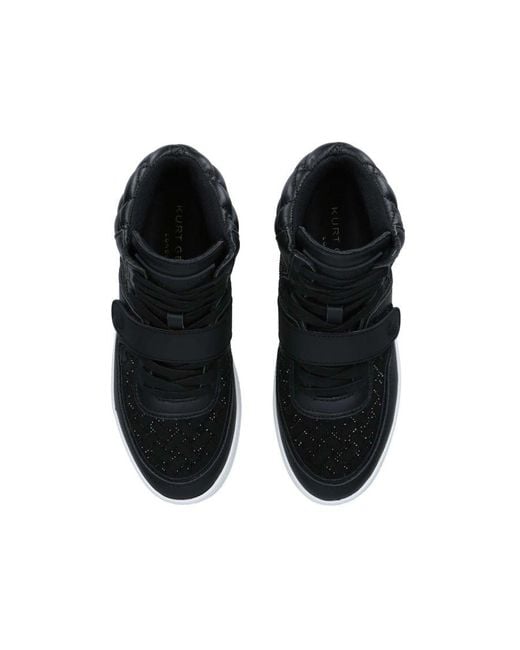 Kurt Geiger Blue Leather Legacy Crystal Sneakers