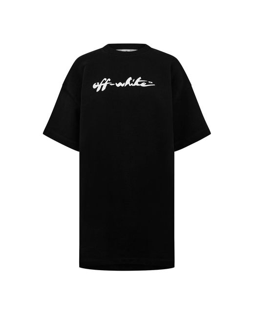 Off-White c/o Virgil Abloh Black Painter T-Shirt Logo Snap Tee