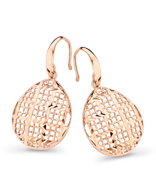 Orphelia Metallic 'Pina' 925 Sterling Drop Earrings