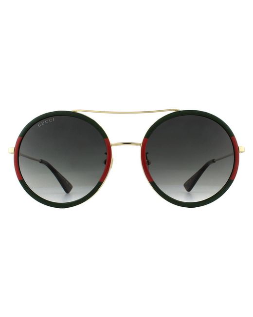 Gucci Brown Sunglasses Gg0061S 003 And Gradient Metal