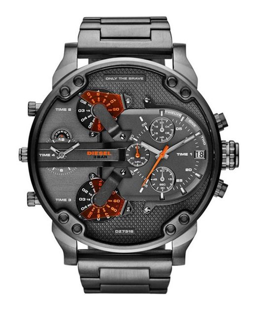 DIESEL Black Daddy 2.0 Chronograph Watch Dz7315 for men