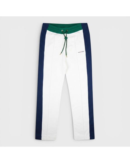 Casablanca Blue Colourblock Pintuck Joggers for men
