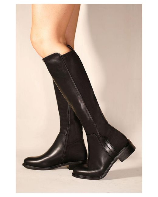knee high boots with side zipper