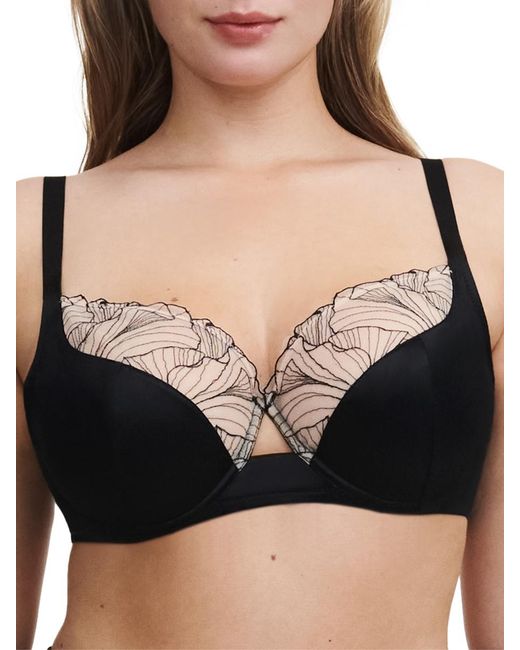 Chantelle Black Tattoo Love Covering Full Cup Bra