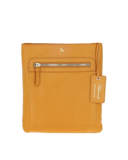 Ashwood Leather Orange 'Cienna' Real Crossbody Bag
