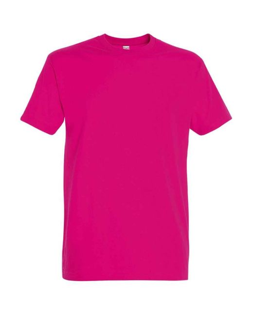 Sol's Pink Adult Imperial Heavy T-Shirt