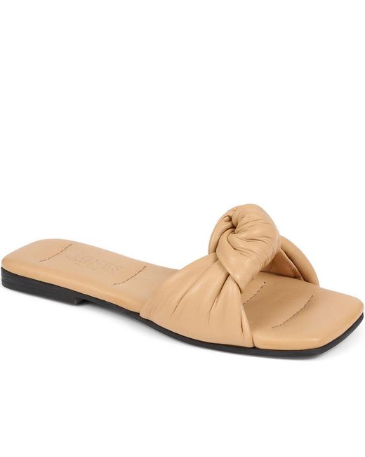 Jones Bootmaker Natural Madelena Slip-On Mules