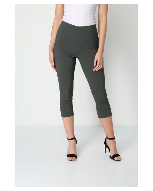 Roman Green Cropped Stretch Trouser
