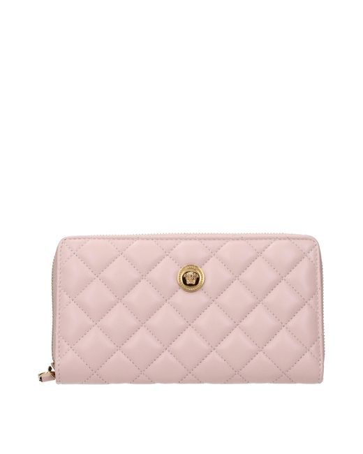 Versace Pink Wallet Leather/Light